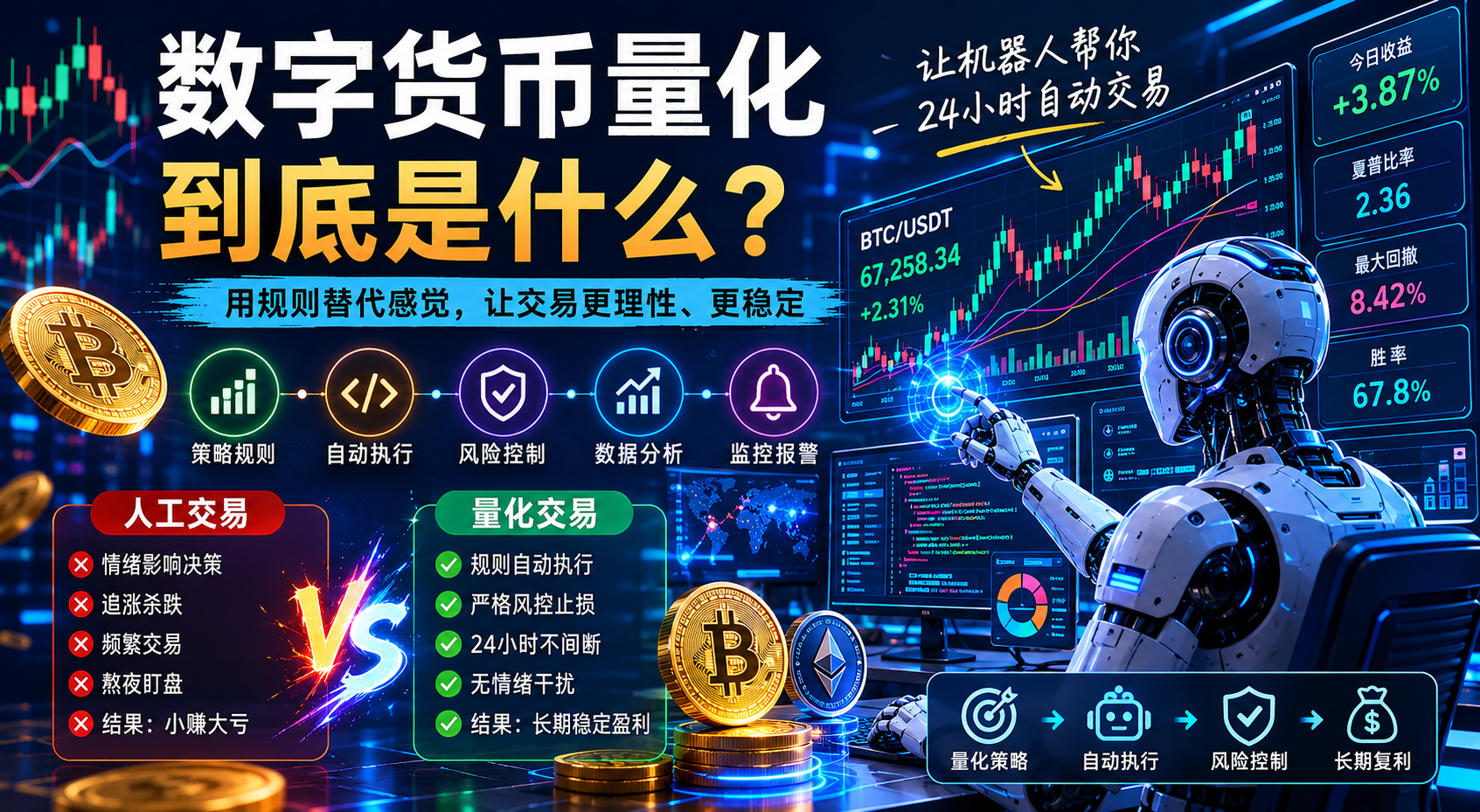 数字货币量化到底是什么？为什么越来越多人开始用机器人交易