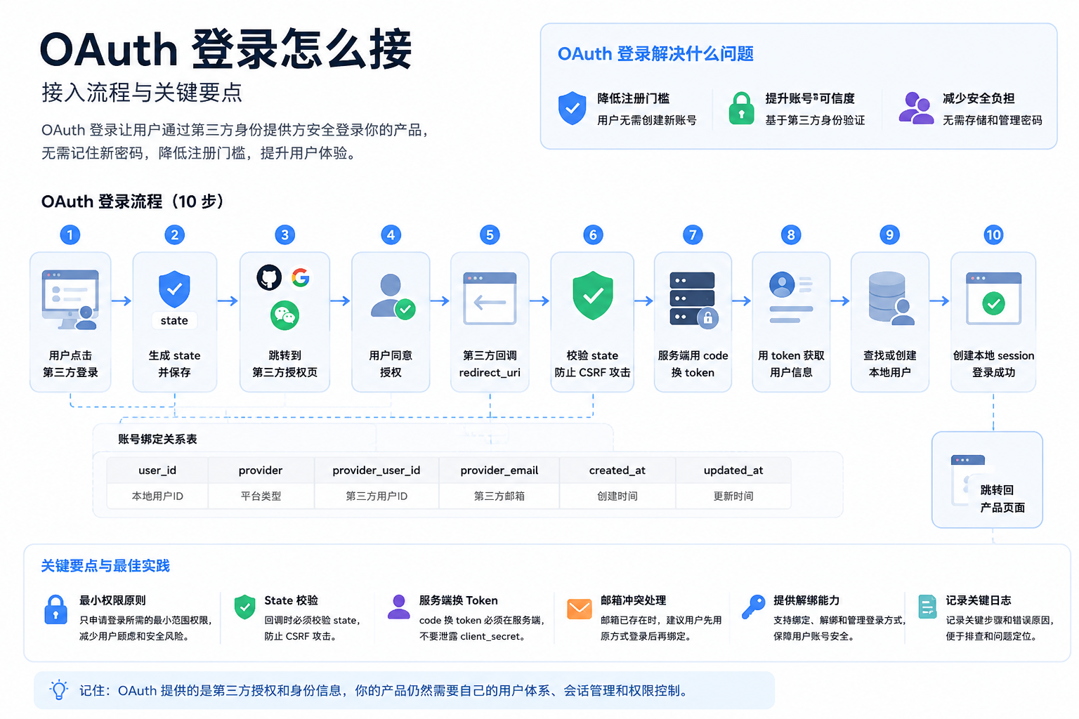  OAuth 登录怎么接
