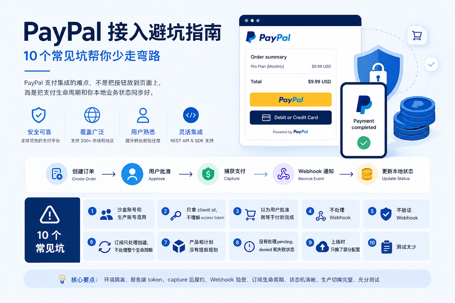 PayPal 接入避坑